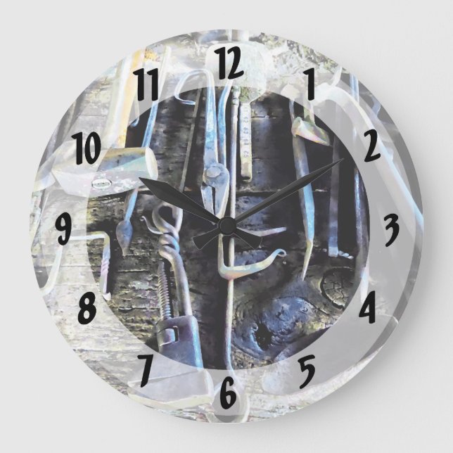 Grande Horloge Ronde Outils de forgeron (Recto)