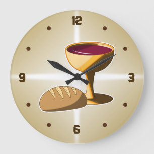 Grande Horloge Ronde Pain et vin La Dernière communion de Pâques