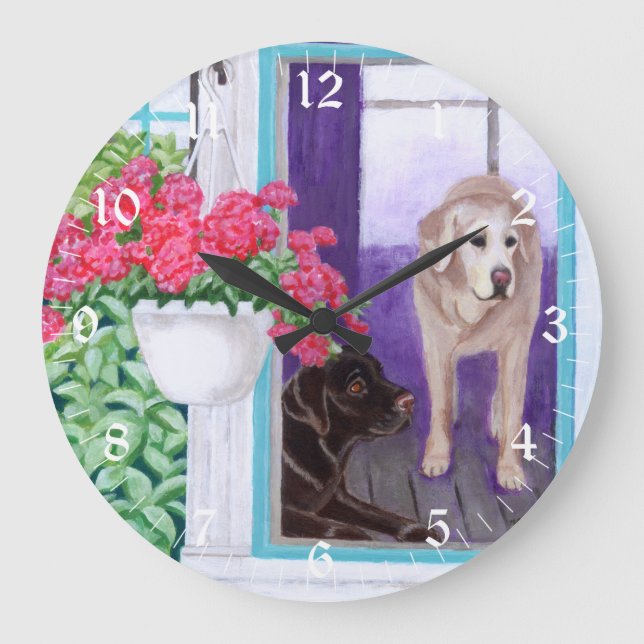 Grande Horloge Ronde Painting de Lazy Afternoon (Recto)