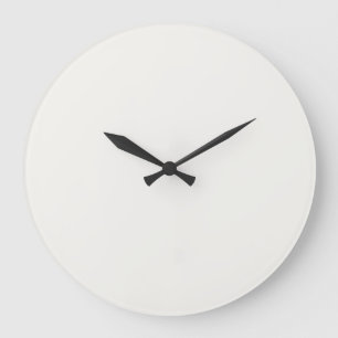 Grande Horloge Ronde Paires en poudre blanche en couleur solide SW 7757