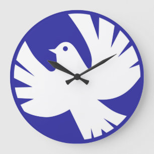 GRANDE HORLOGE RONDE PAIX DOVE