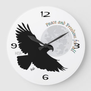 Grande Horloge Ronde Paix et liberté pour tous