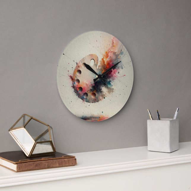 Grande Horloge Ronde Palette de Création (Bureau)
