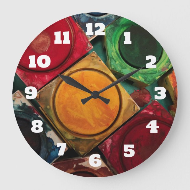 Grande Horloge Ronde Palette Watercolor Paint (Recto)
