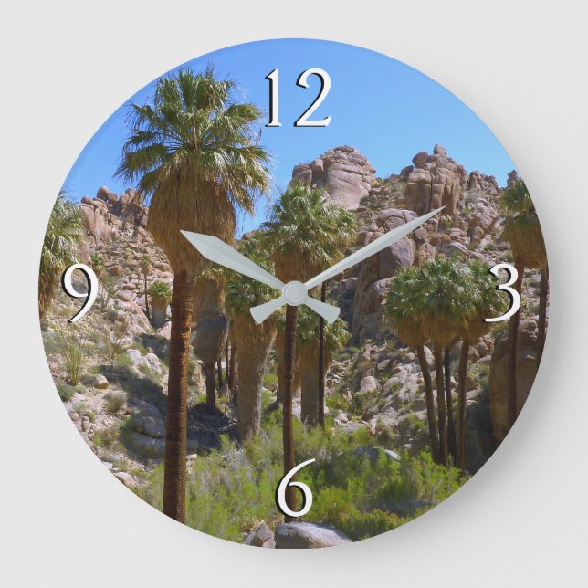 Grande Horloge Ronde Palms perdus Oasis I au parc national de Joshua Tr (Recto)
