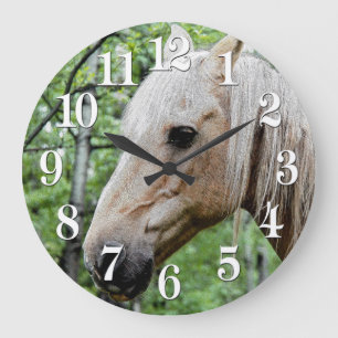Grande Horloge Ronde Palomino Paint Stallion Horse-lover