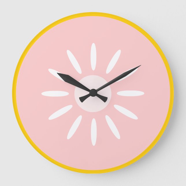 Grande Horloge Ronde Pamplemousse rose (Recto)