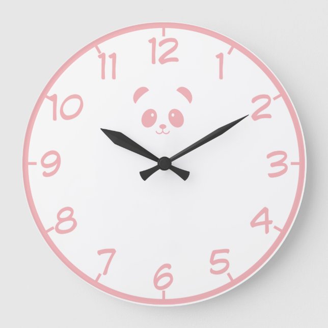 Grande Horloge Ronde Panda | Wall Clock (Recto)