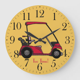 Grande Horloge Ronde Panier de golf pour le golfeur