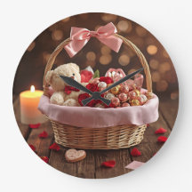 Panier Romantique de Rose Teddy Décoratif de la Sa