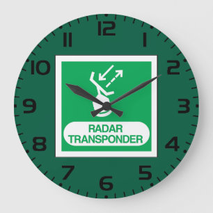 Grande Horloge Ronde Panneau de sécurité de transpondeur radar d'urgenc