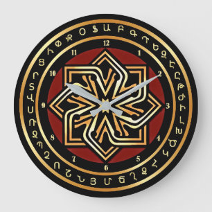 Grande Horloge Ronde Panneau éternel arménien