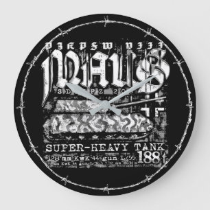 Grande Horloge Ronde Panzer VIII Maus