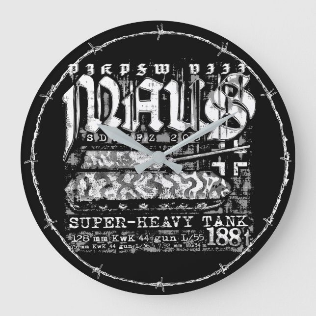 Grande Horloge Ronde Panzer VIII Maus (Recto)