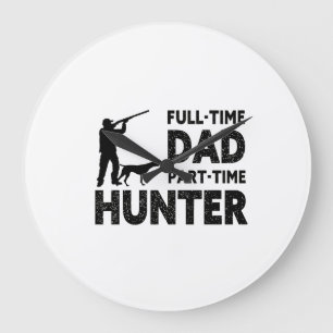 Grande Horloge Ronde Papa à plein temps, chasseur à temps partiel   Pap