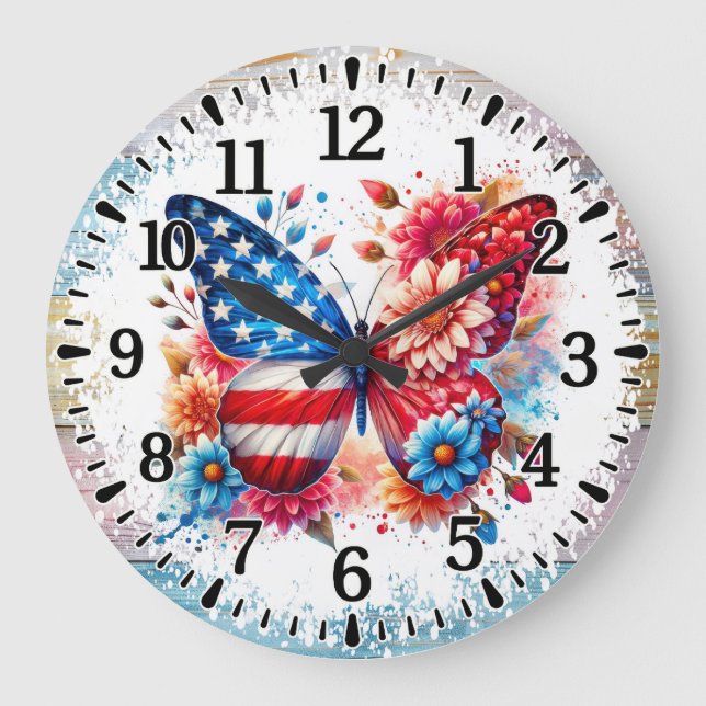 Grande Horloge Ronde Papillon USA (Recto)