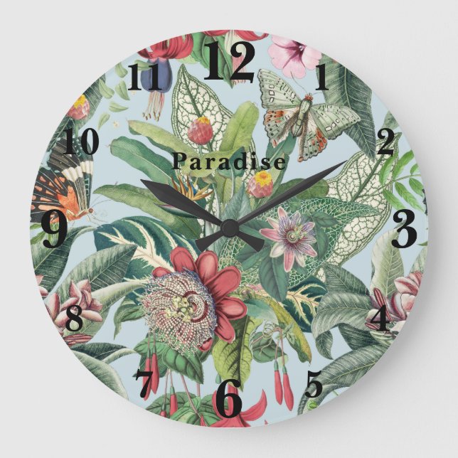 Grande Horloge Ronde Paradis tropical (Recto)
