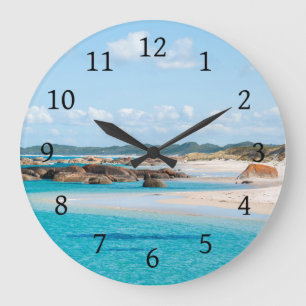 Grande Horloge Ronde Paradise Beach Emerald Sea Greens Pool Australie