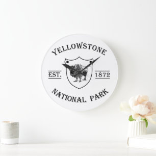 Grande Horloge Ronde Parc national de Yellowstone vintage