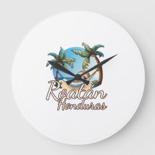 Grande Horloge Ronde Paresseux de Roatan Amoureux des Animaux Pour Homm