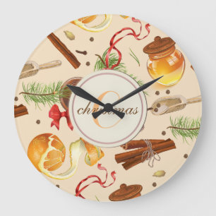 Grande Horloge Ronde Parfums Vintages de Noël