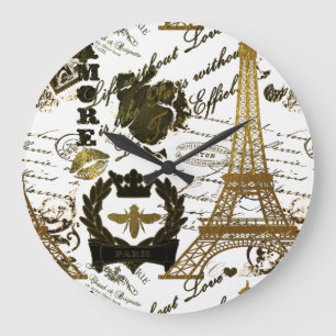 Grande Horloge Ronde Paris : La Tour Eiffel