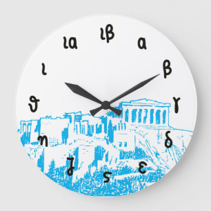 Grande Horloge Ronde Parthenon Time - Greek Numerals & the Acropolis