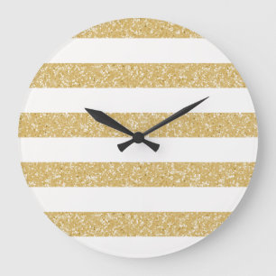 Grande Horloge Ronde Parties scintillant étincelante Regarder les bande