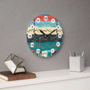 Grande Horloge Ronde Partition folle de Shirley Taylor