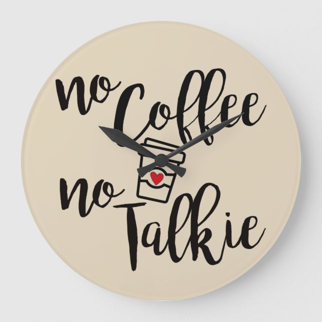 Grande Horloge Ronde Pas de café ni de biscuits (Recto)