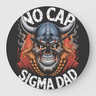 Grande Horloge Ronde Pas de casquette Sigma Papa Tenue de Viking pour p
