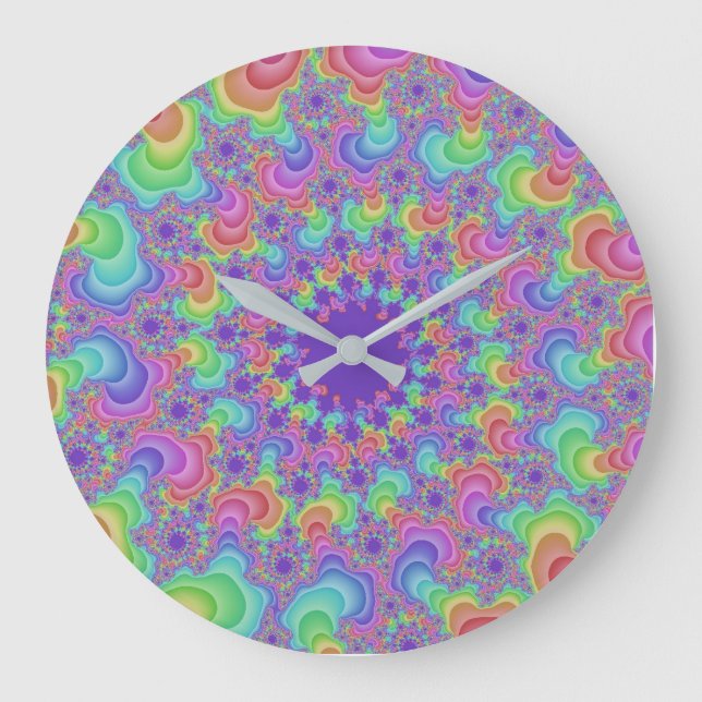 Grande Horloge Ronde Pastel Rainbow Eye (Recto)