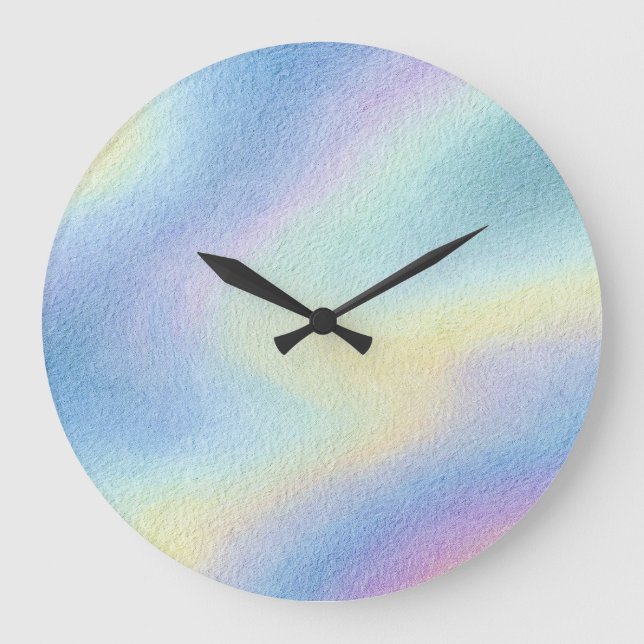 Grande Horloge Ronde Pastel Sky Drift (Recto)