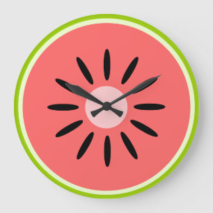 Grande Horloge Ronde Pastèque