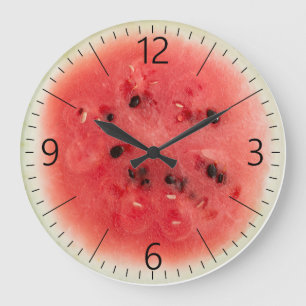 Grande Horloge Ronde Pastèque
