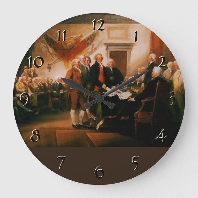 Grande Horloge Ronde Patriotic Clock (Recto)
