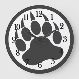 Grande Horloge Ronde Patte d'ours