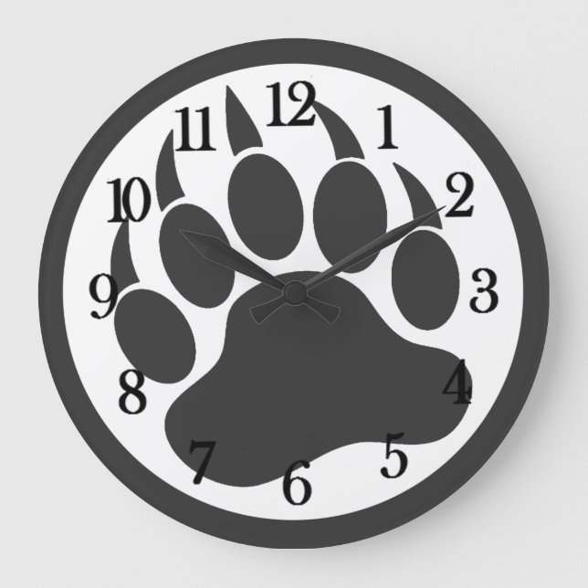 Grande Horloge Ronde Patte d'ours (Recto)