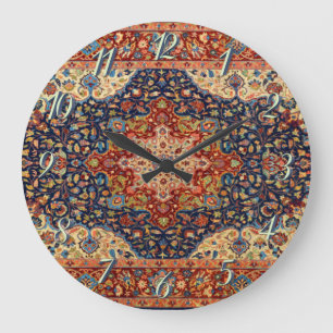 Grande Horloge Ronde Patteries Oriental Persian Turkish Carpet