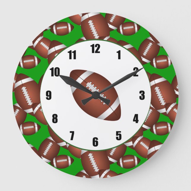 Grande Horloge Ronde Pattern de football (Recto)