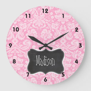 Grande Horloge Ronde Patters de Damask