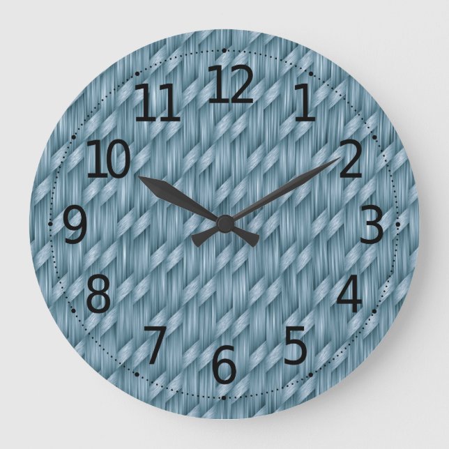 Grande Horloge Ronde Patters de l'Abstract | Wall Clock (Recto)