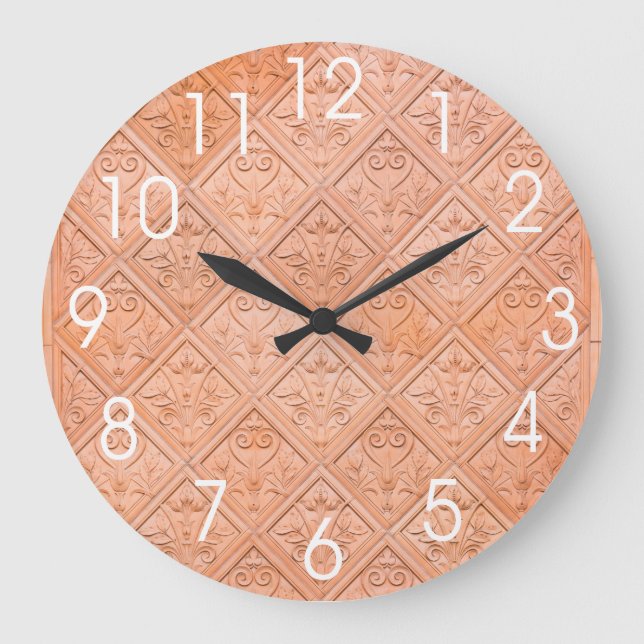 Grande Horloge Ronde Patters de Terracotta (Recto)