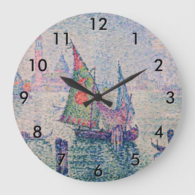 Grande Horloge Ronde Paul Signac - La voile verte (Recto)