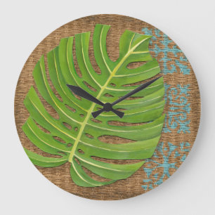 Grande Horloge Ronde Paume d'impression de bloc sur l'arrière - plan en