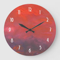 Paysage Abstrait violet et rouge vif