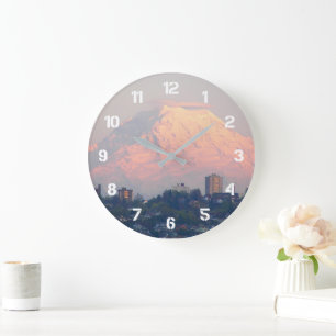 Grande Horloge Ronde Paysage du Mont Rainier Alpenglow
