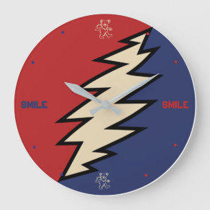 Grande Horloge Ronde Peace lovign acrylic wall clock