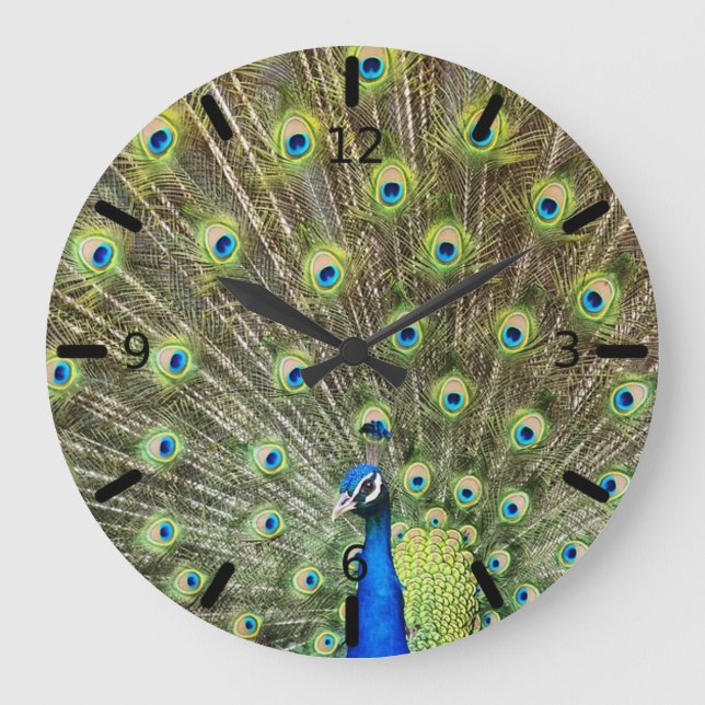 Grande Horloge Ronde Peacock feathers (Recto)