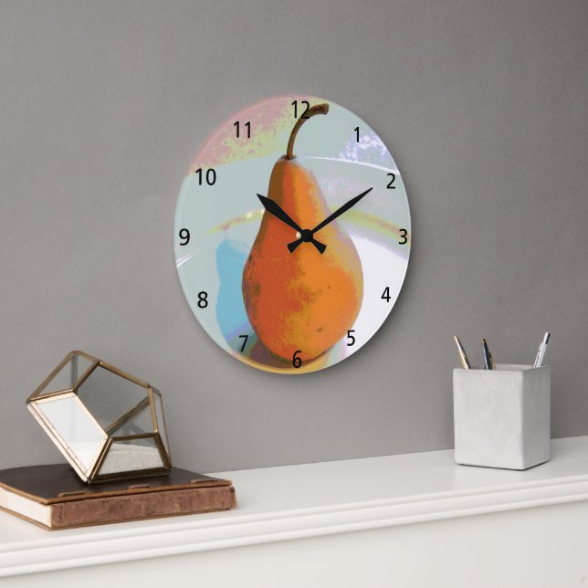 Grande Horloge Ronde Pear Still Life (Bureau)